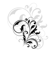 Decorative floral motif Decorative floral motif vector image
