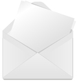 Open envelope vector image