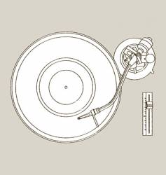 Turntable vector image