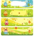 Easter banners vector image