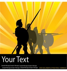 Spartan sunrise vector image