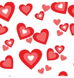 Hearts seamless pattern vector image
