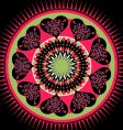 Valentine's mandala vector image
