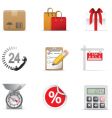 Shopping icons vector image