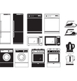 Home appliances vector image