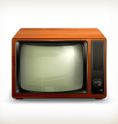 TV set retro vector image