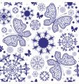 Seamless white violet Christmas wallpaper vector image