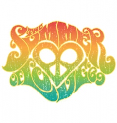 Summer of love vector image