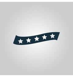 Recommended bestseller star ribbon vector image