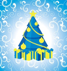 Vintage christmas vector image