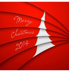 Christmas Greeting Card Merry Christmas lettering vector image