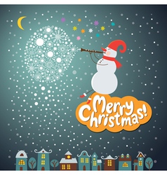 Christmas and New Year card vector image