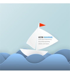Mobile icon and boat vector image