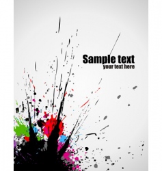 Paint splashes background vector image