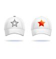 White cap vector image