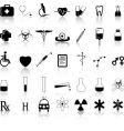 Medical black vector image