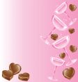 Champagne and chocolates vector image