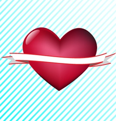 Heart with tape vector image