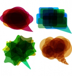 Speech balloons vector image