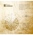Vintage radar screen vector image