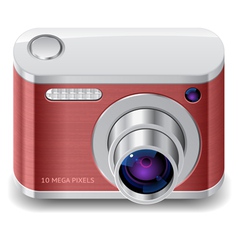 Icon for compact photo camera vector image