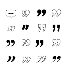 Quotes Template collection for citations vector image