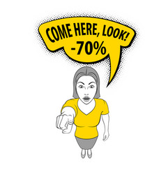 Woman gesturing Woman gesturing vector image