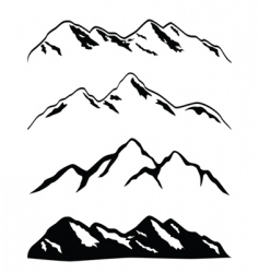 Mountain ranges vector image