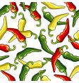 Chili peppers seamless pattern vector image