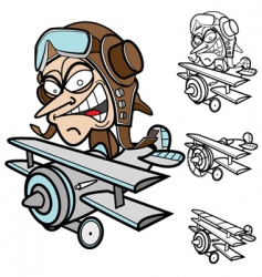 Airplane guy vector image