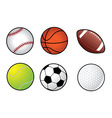 Sports balls vector image