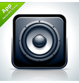 Speaker musical app icon vector image