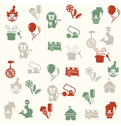 Circus seamless pattern vector image