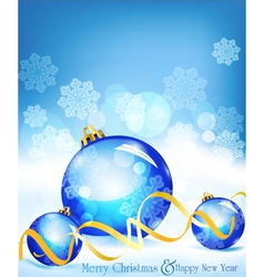 Holiday blue background vector image