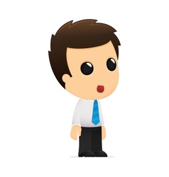 Cartoon office worker vector image