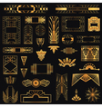 Art Deco Vintage Frames and Design Elements vector image