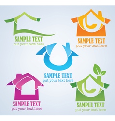 Buy your own home property symbols vector image