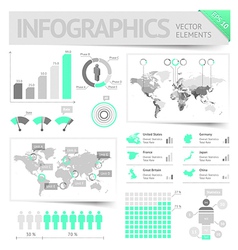 Infographic design elements vector image