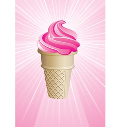 Icecream cone vector image