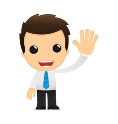 Cartoon office worker vector image