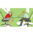 Business people talking vector image
