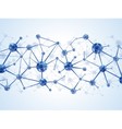 Molecules background vector image