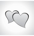 Hearts speech bubble vector image