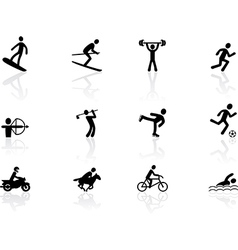 Games and sport icons vector image