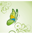 Background with butterfly vector image