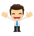 Cartoon office worker vector image