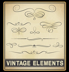 Vintage Design Elements vector image