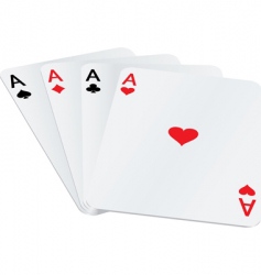 Four aces Four aces vector image