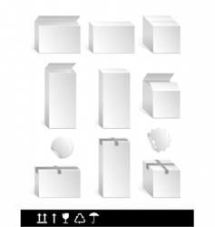 White box vector image