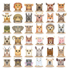 Animals set new big vector image